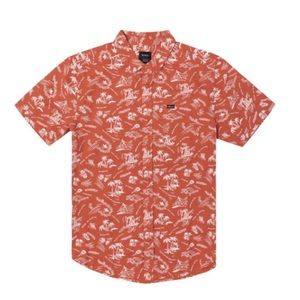 RVCA Hawaiian shirt “Tropical Disaster” Youth Large
